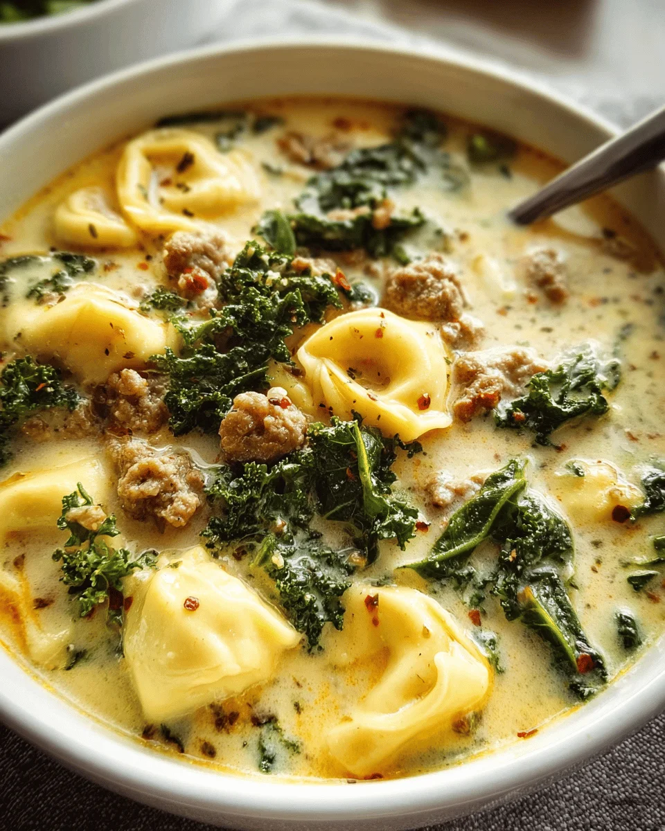 Sausage Tortellini Soup