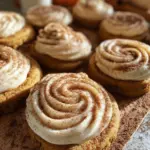 Soft Pumpkin Cookies with Cinnamon Frosting