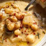 Vegan Garlic Chickpea Soup