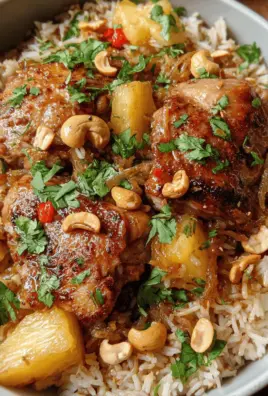One Pot Hawaiian Chicken with Coconut Rice