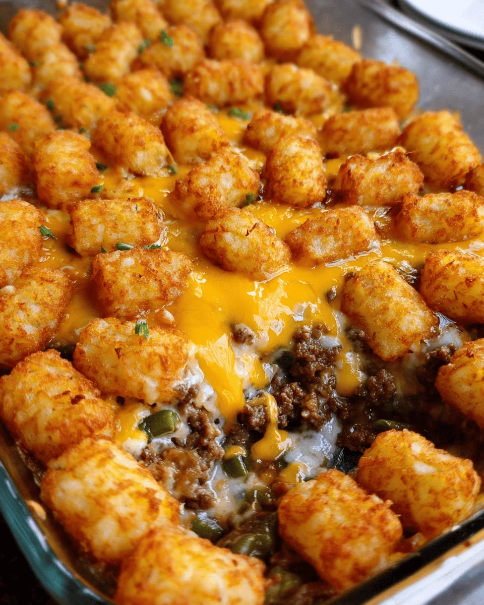 The BEST Tater Tot Casserole